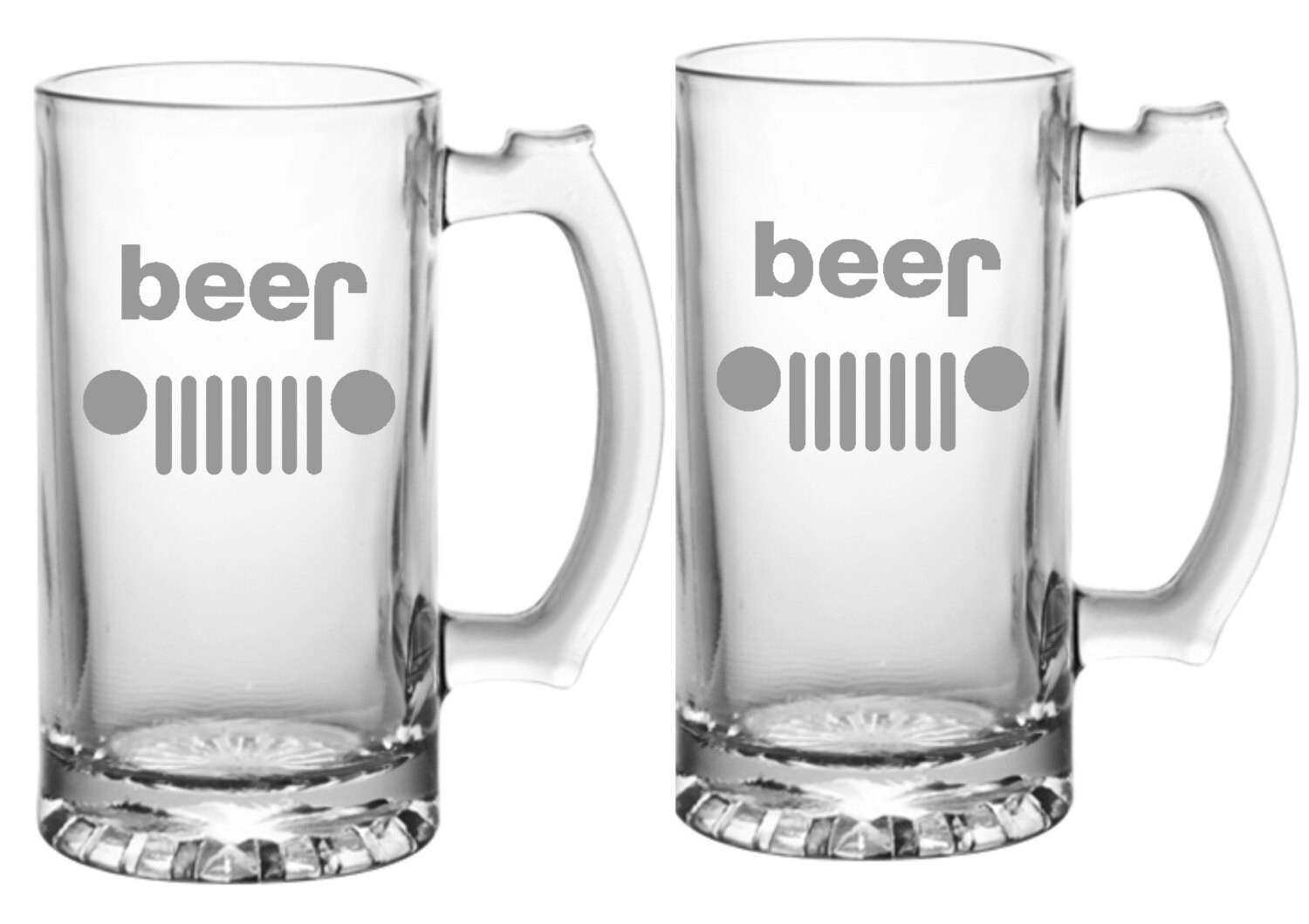 Jeep Beer Glass Choice of Pilsner Beer Mug by WulfCreekDesigns