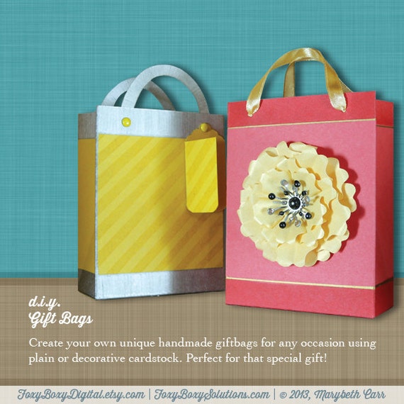 DIY Gift Bag Instructions & Template Create your own unique