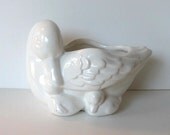 80's Avon White Duck Vase, Vintage planter, Home Decor, Retro Collectible, Nursery decor