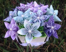 flower tulip arrangement origami Purply Arrangement Mint Bouquet/flower Flower Kusudama Origami