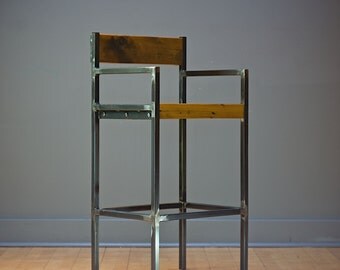 industrial stool, bar stool, counter stool, stool, industrial, reclaim, reclaim wood, furniture, home décor, handmade, minimalist, reclaim