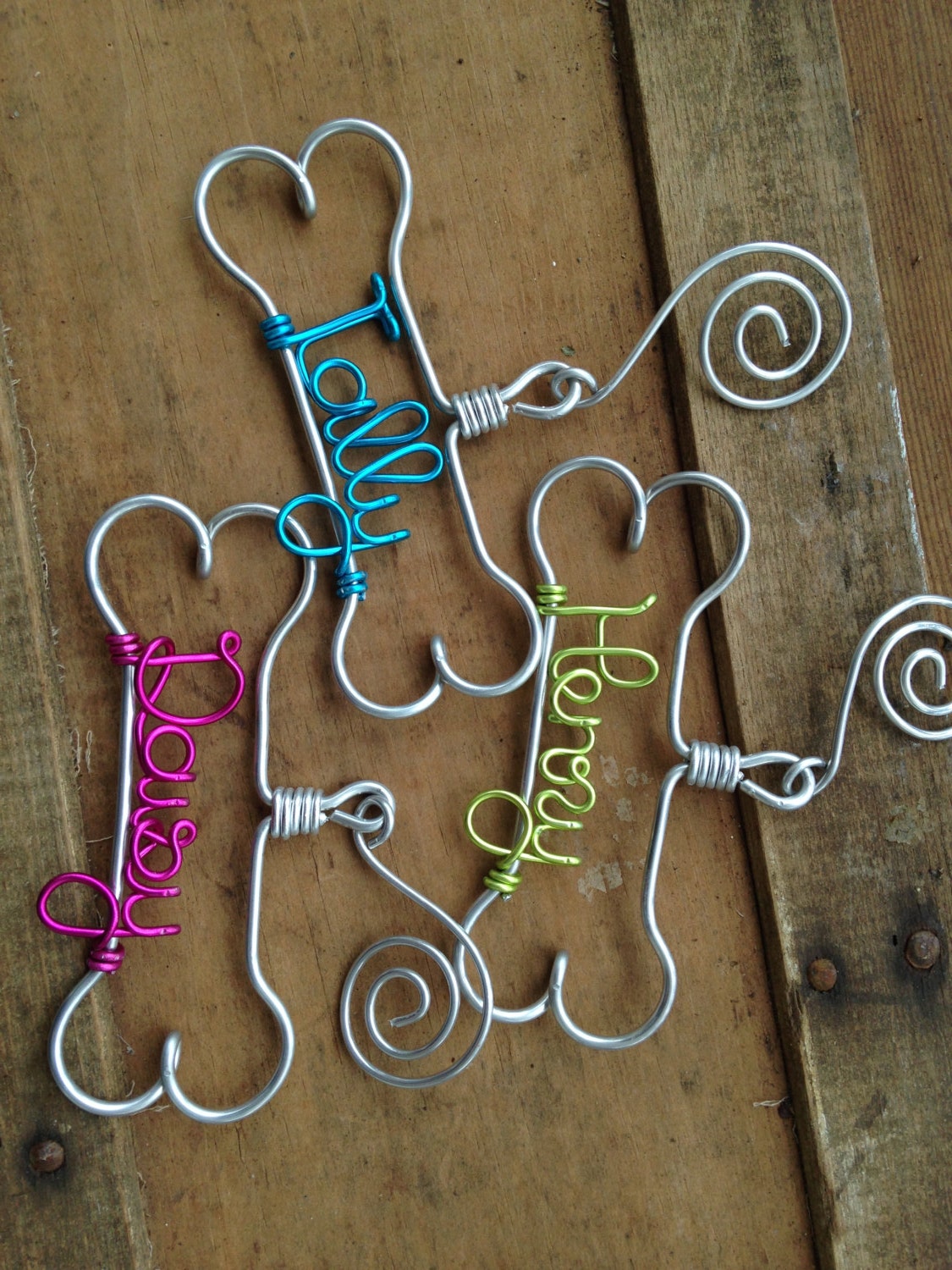 Personalized Pet Ornament Handcrafted Wire Dog by DeighanDesign