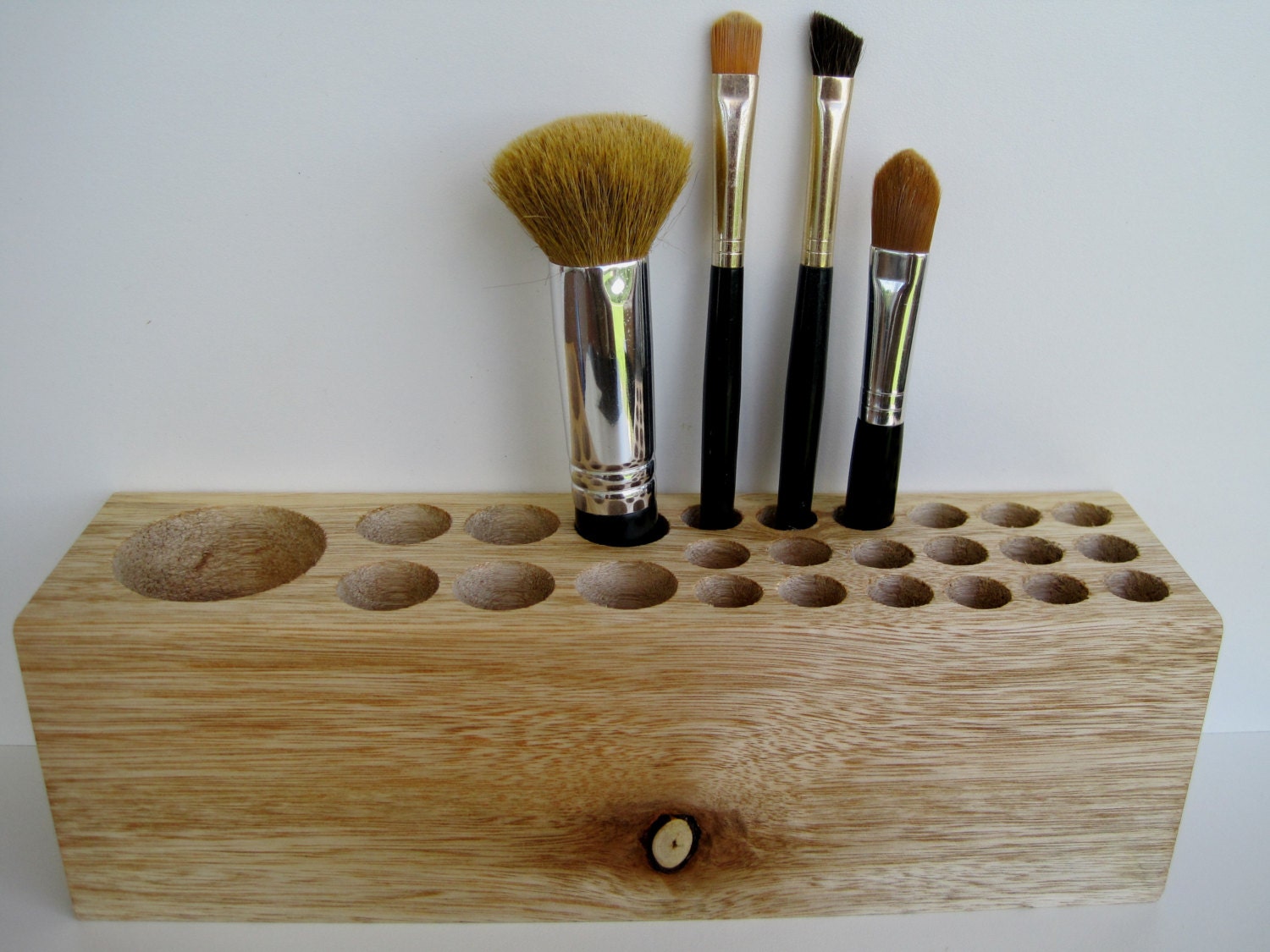 Natural Rustic Mahogany Wood Desk Organizer by ...