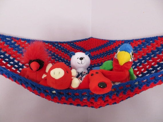 soft toy net hammock