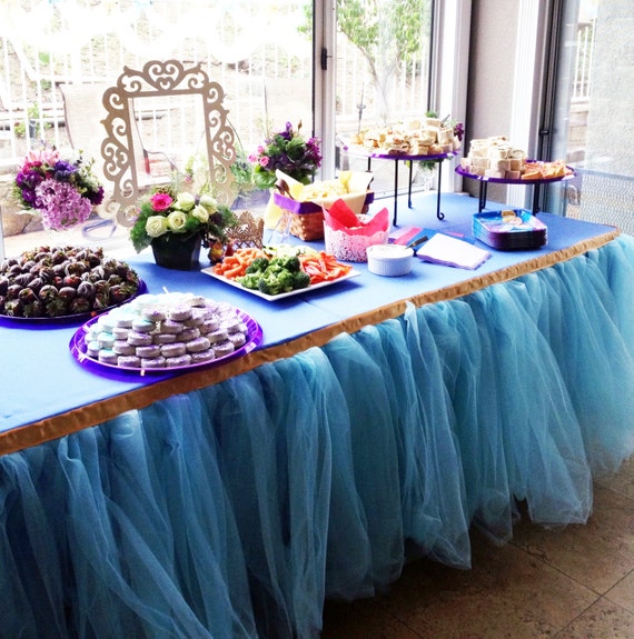 Tulle Table Tutu Skirt YOU PICK COLORS Il_570xn