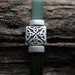 Celtic leather bracelet, flat leather bracelet, celtic knot bracelet, celtic jewelry handmade, men leather bracelet
