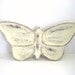 Butterfly Tray - Ivory - Shabby Chic Distressed - Jewelry Organizer