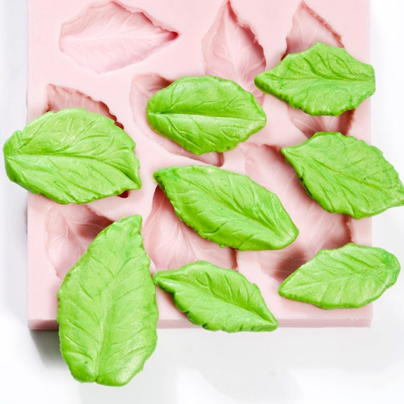 Silicone Leaf Mold resin leaf jewelry DIY polymer clay