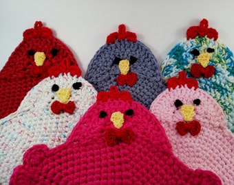 Crochet Pattern for the Swanky Chicken Trivet Potholder PDF Instant Download Permission to Sell Finished Items
