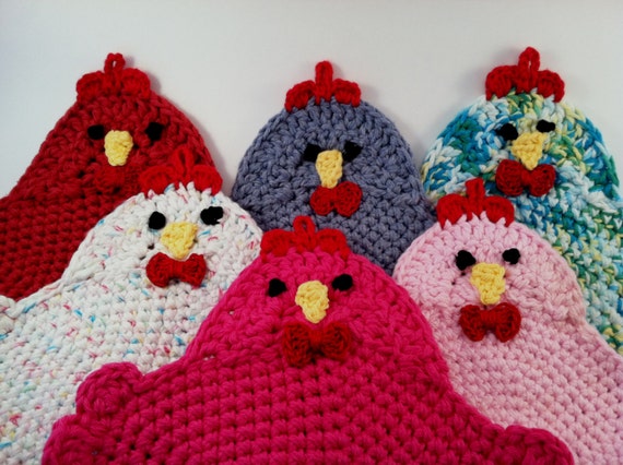 Crochet Pattern for the Swanky Chicken Trivet by MommasGotMojo