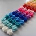 40 - Flower Cabochon Resin Rose Cabochons Flat Back Resin Flower Cabochon 10mm - Bobby Pins, Flower Rings, Pendants