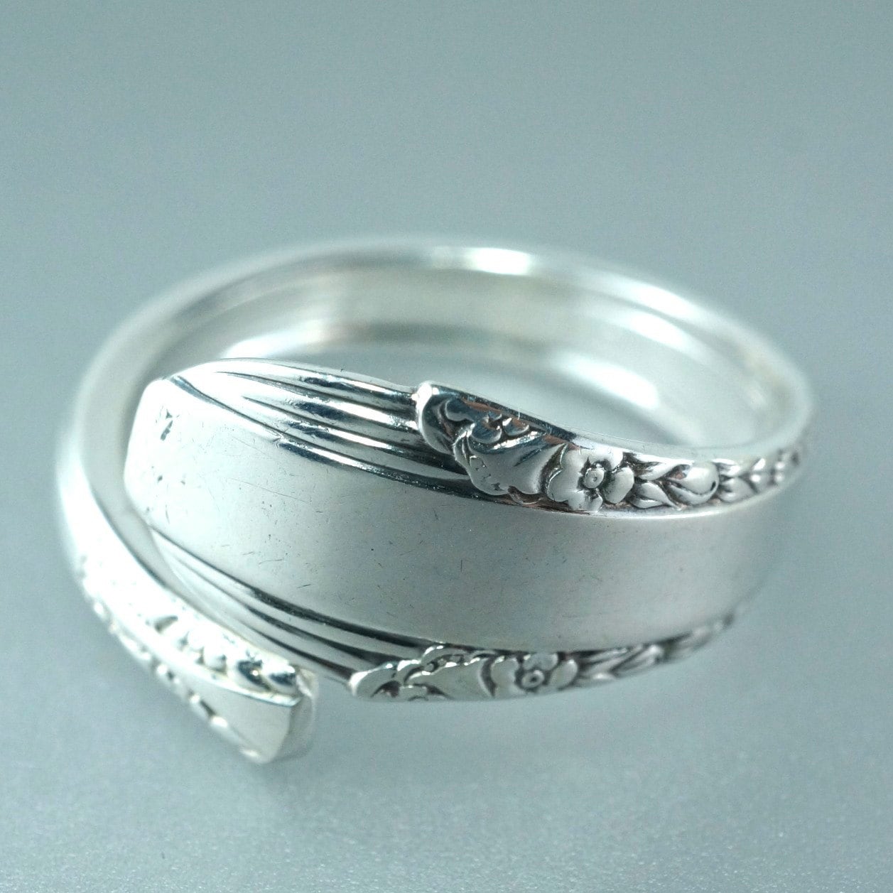 LARGE SILVER SPOON ring. Sterling Spoon Ring. Mens Silver