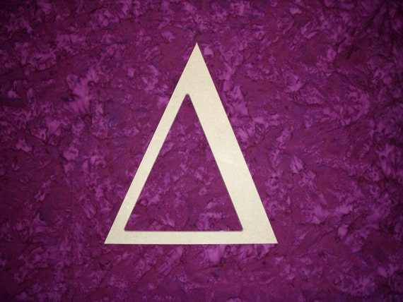 Greek Letter Delta Symbol Unfinished Wooden Letters 6 Greek Letter Delta Symbol Unfinished Wooden Letters 6