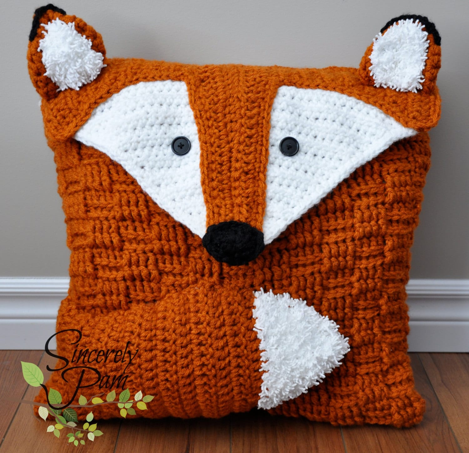 Felix the Fox Pillow Cover and Bag crochet pattern PDF Felix the Fox Pillow Cover and Bag crochet pattern PDF