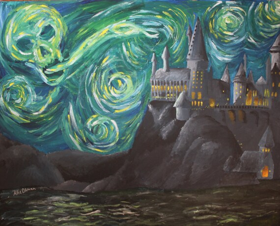 Harry Potter Starry Night Print