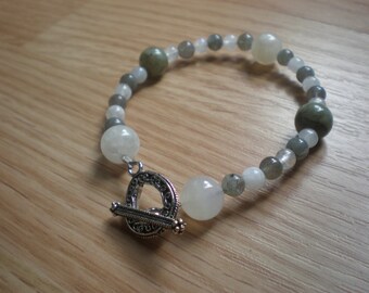 Narrow: Labradorite & Moonstone Bracelet main image 1