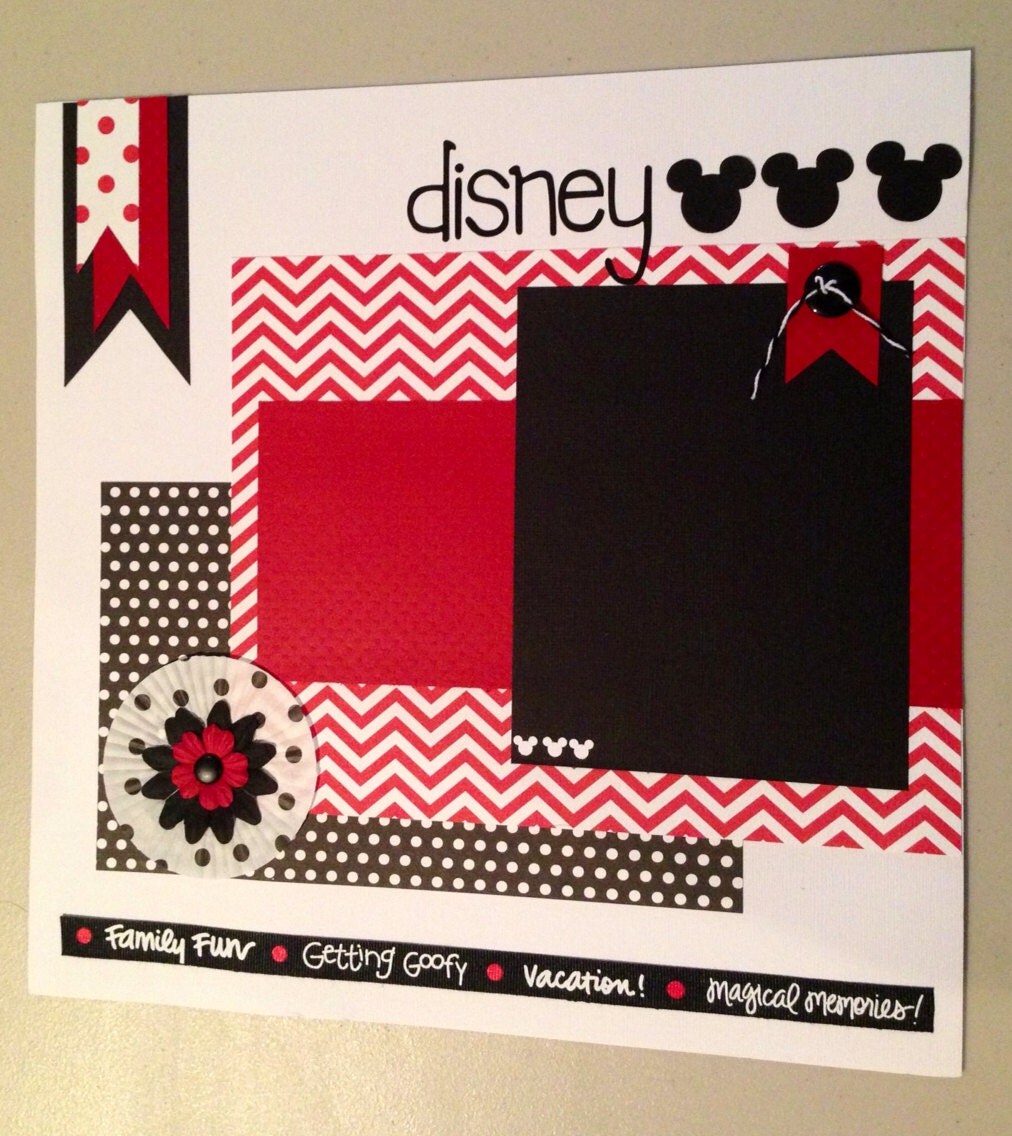 Disney Scrapbook 12x12 Disneyworld Disneyland