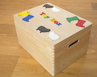 etsy wooden toy box