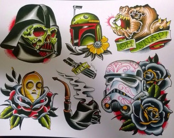 tattoo flash etsy tattoo flash etsy