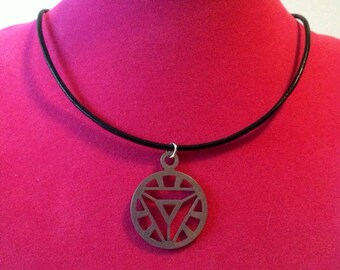 Stainless Steel Iron Man Arc Reactor Necklace