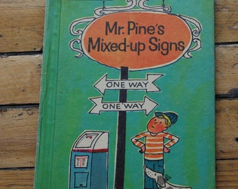 Vintage Children's Book, Mr. Pine's Mixed-Up Sings.