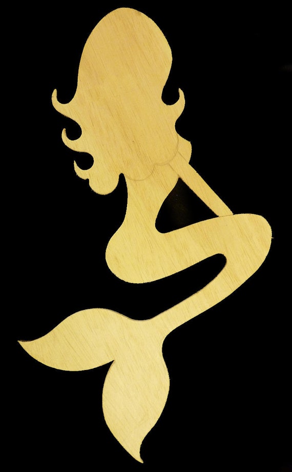 items similar to wooden mermaid cut out 3 ft tall on etsy