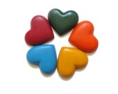 Heart Crayons set of 20 - Valentines Day Crayons - Valentines day favors - Party favors Il_170x135