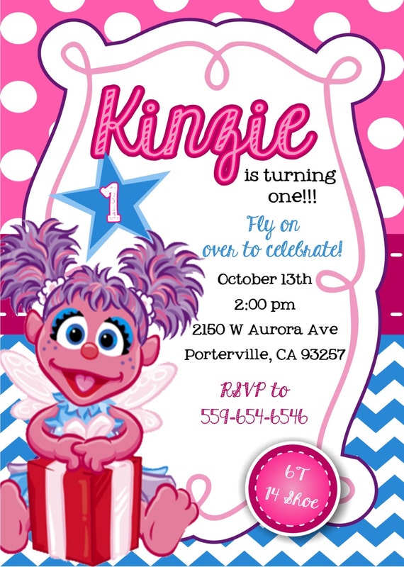 Abby Cadabby Invitations