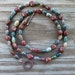 Bead Necklace - Fancy Jasper and Red Jasper Natural Gemstones/Stones - 'Jasper Jewels'