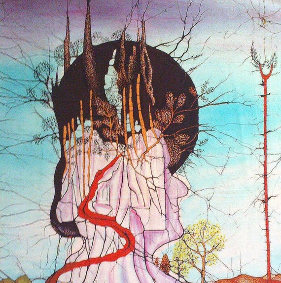  Batik  Painting  Wax  Batik  Reproduction of Dali Painting 