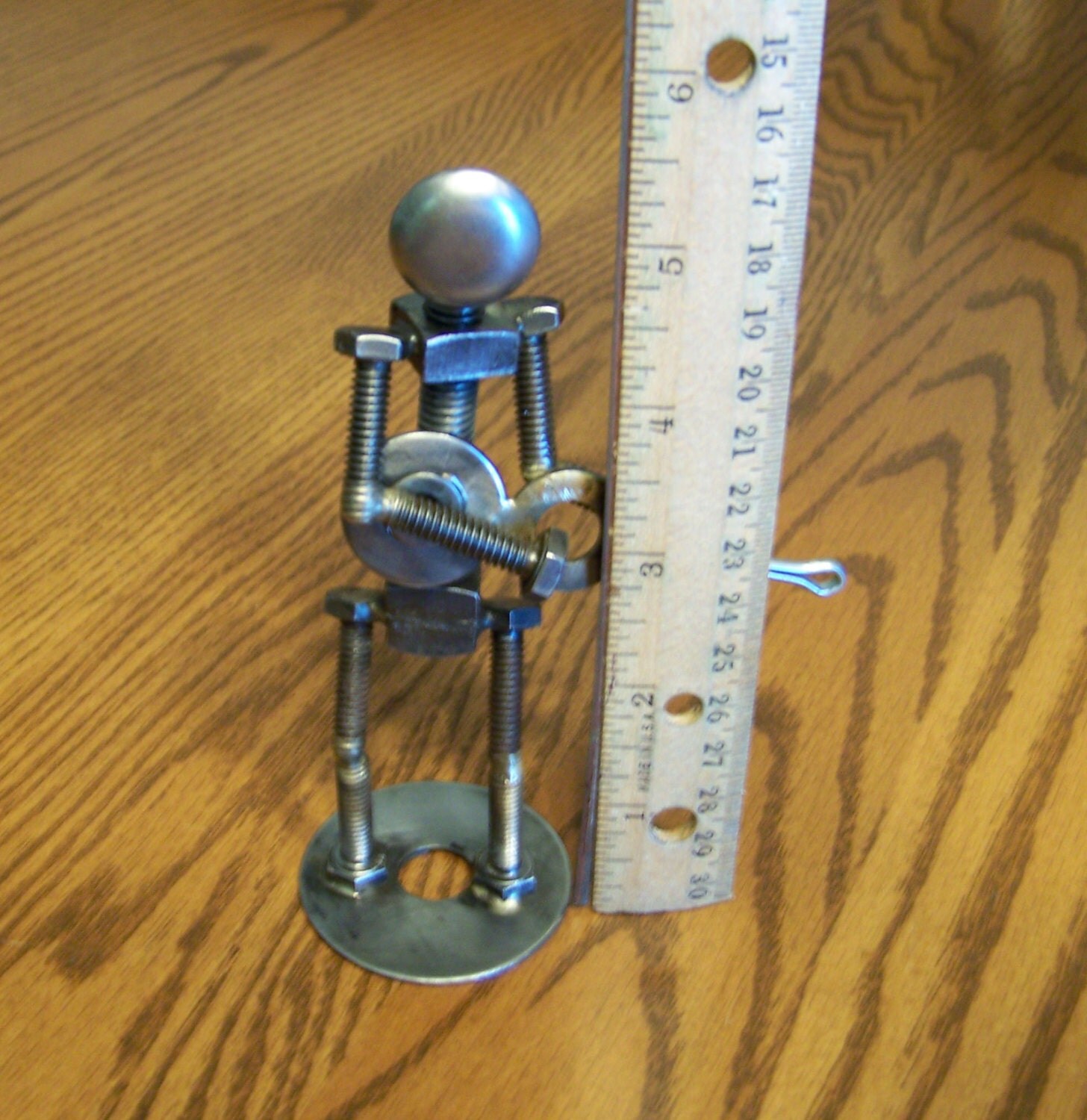 Nuts and Bolts Guitar Player Musician Metal Sculpture