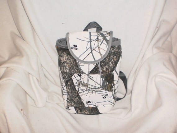 white camo purse