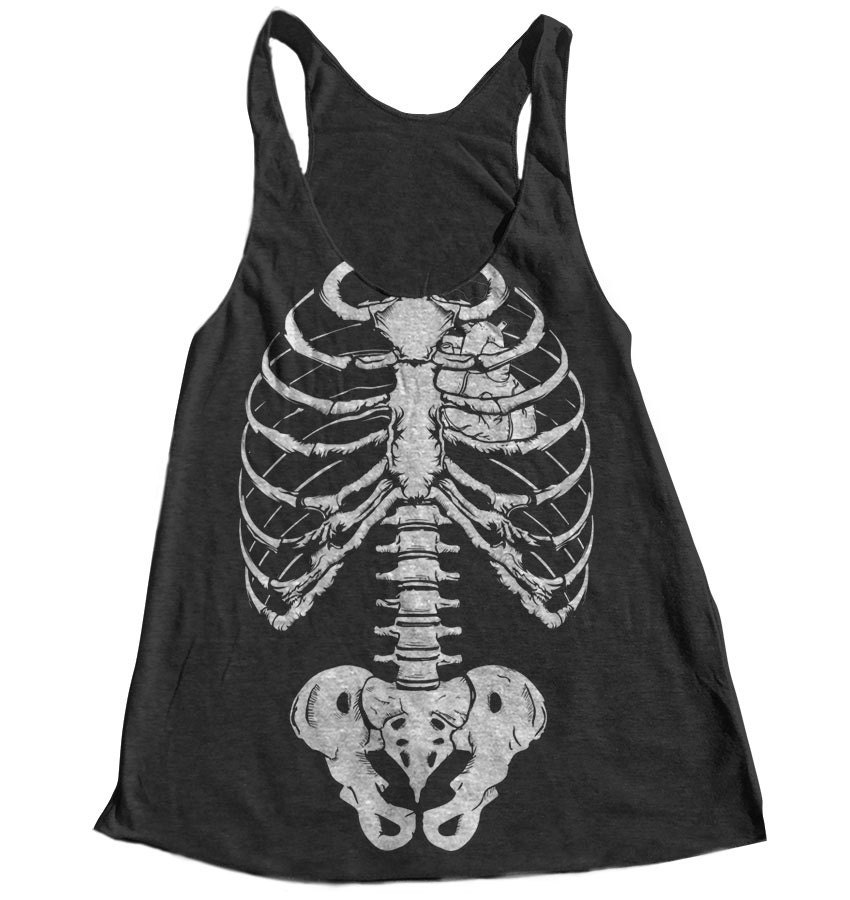 Halloween Skeleton Women Tank Top American by Couthclothing