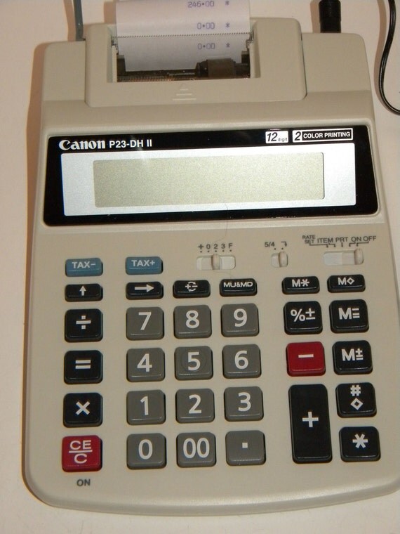 Canon P23DH II 12 Digit Two Color Printing Electric