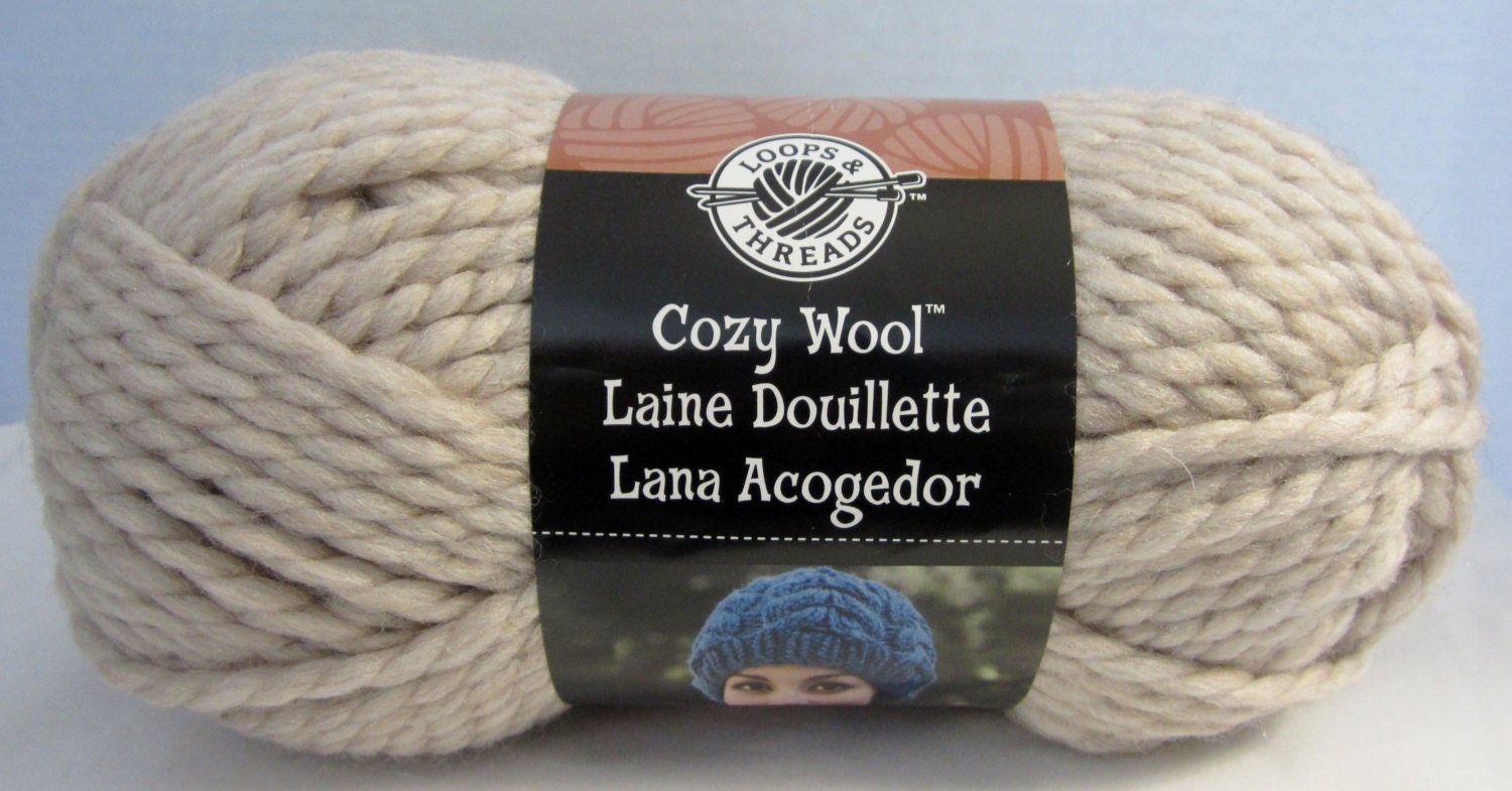 Loops & Thread Yarn Cozy Wool Yarn Mushroom color by ZigZagZella