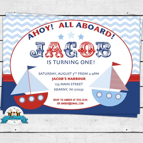 Yacht Party Invitations 8