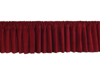Burgundy valance | Etsy