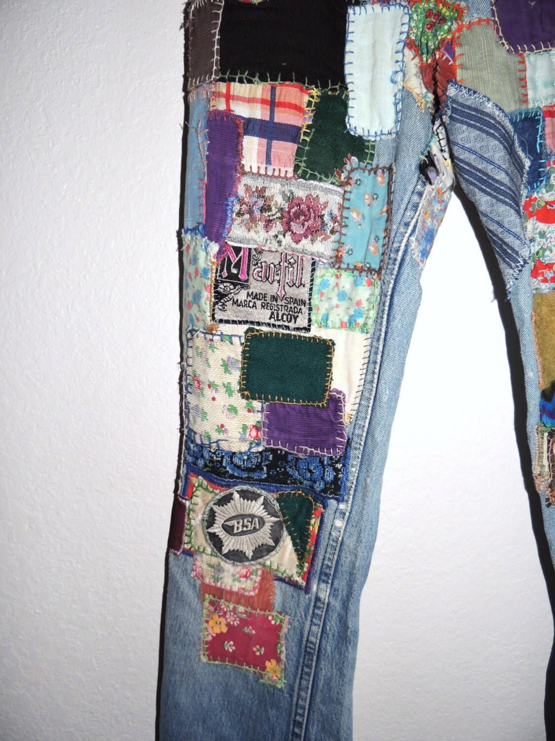 Authentic HIPPIE Patchwork Jeans Size S to M