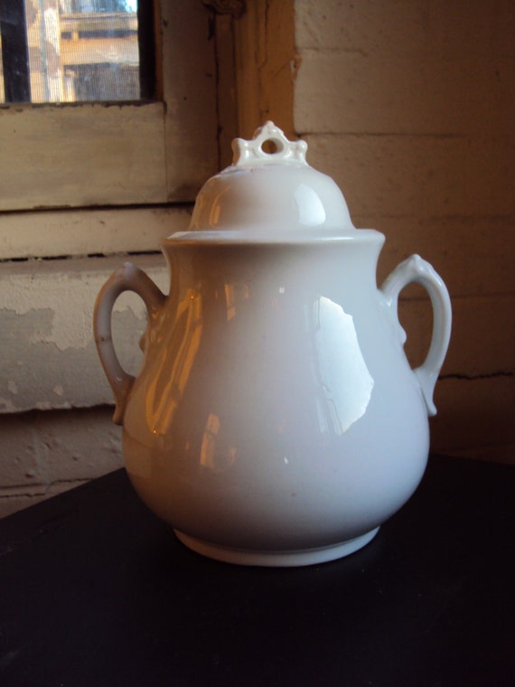 Antique English Johnson Bros white ironstone by GallatinStreet