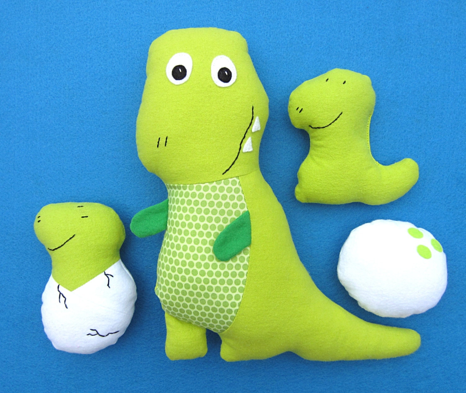 stuffed t rex pattern