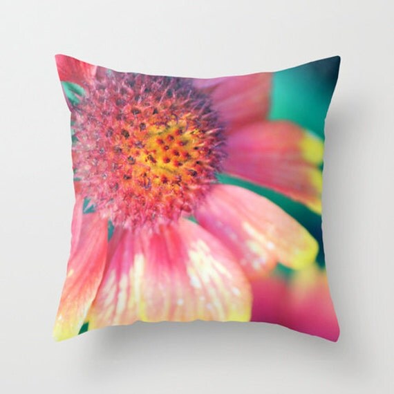 Throw Pillow Cover Summer Beauty 16x16