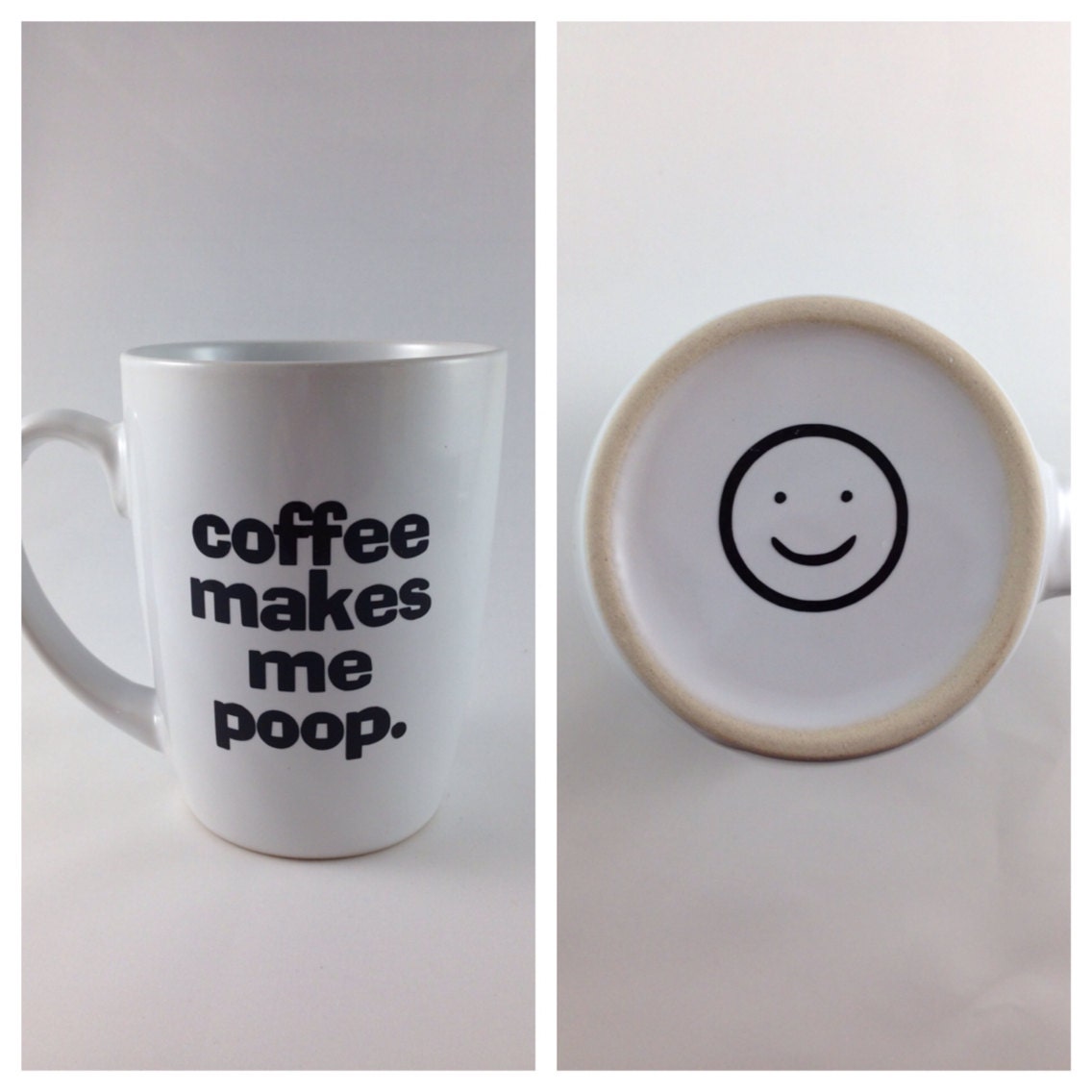 Coffee Mug coffee makes me poop funny gift by BellaCuttery