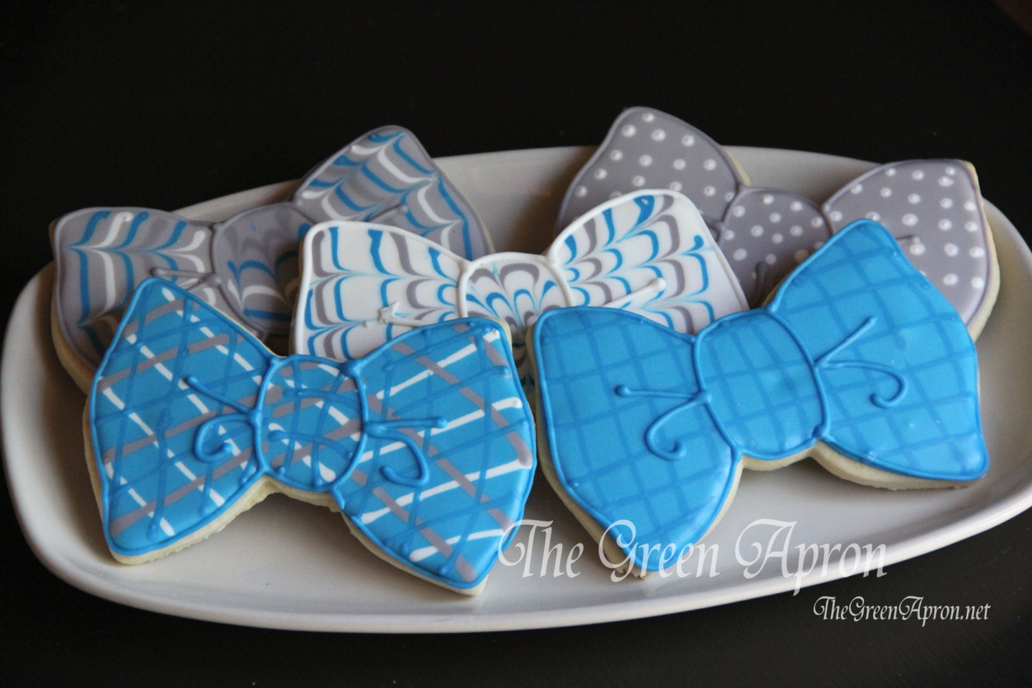 12 Bow Tie Decorated Sugar Cookies by TheGreenApronAR on Etsy