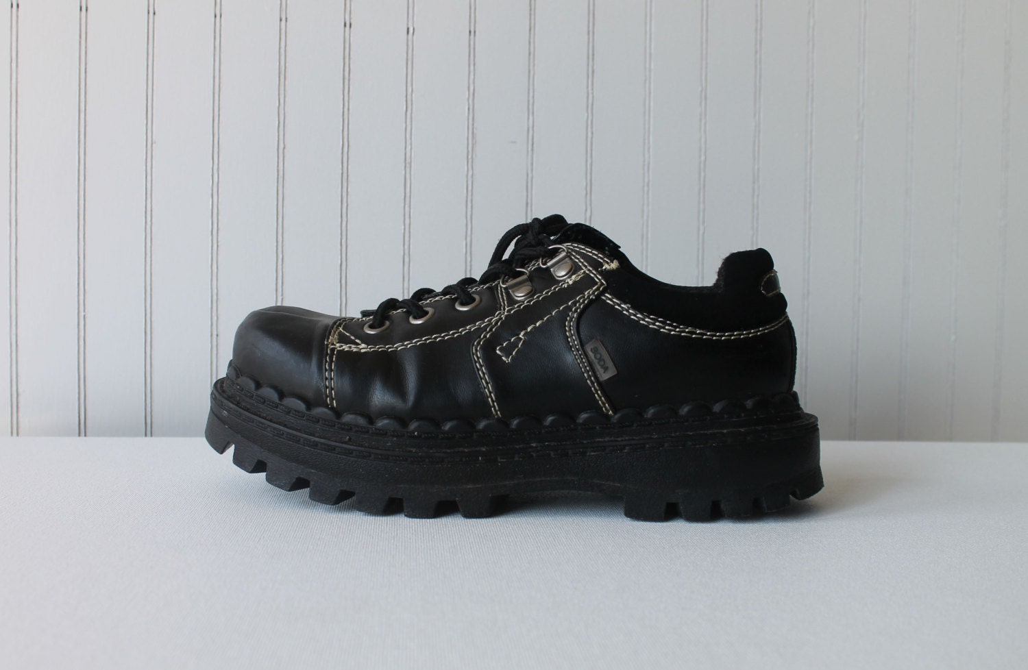 90's Chunky Platform SODA Black Shoes Grunge Goth Club Kid