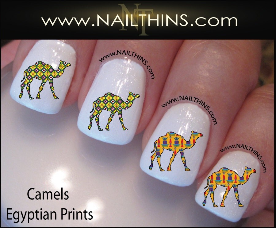 Camels Nail Decal Egyptian Printed Camel Nail Art NAILTHINS