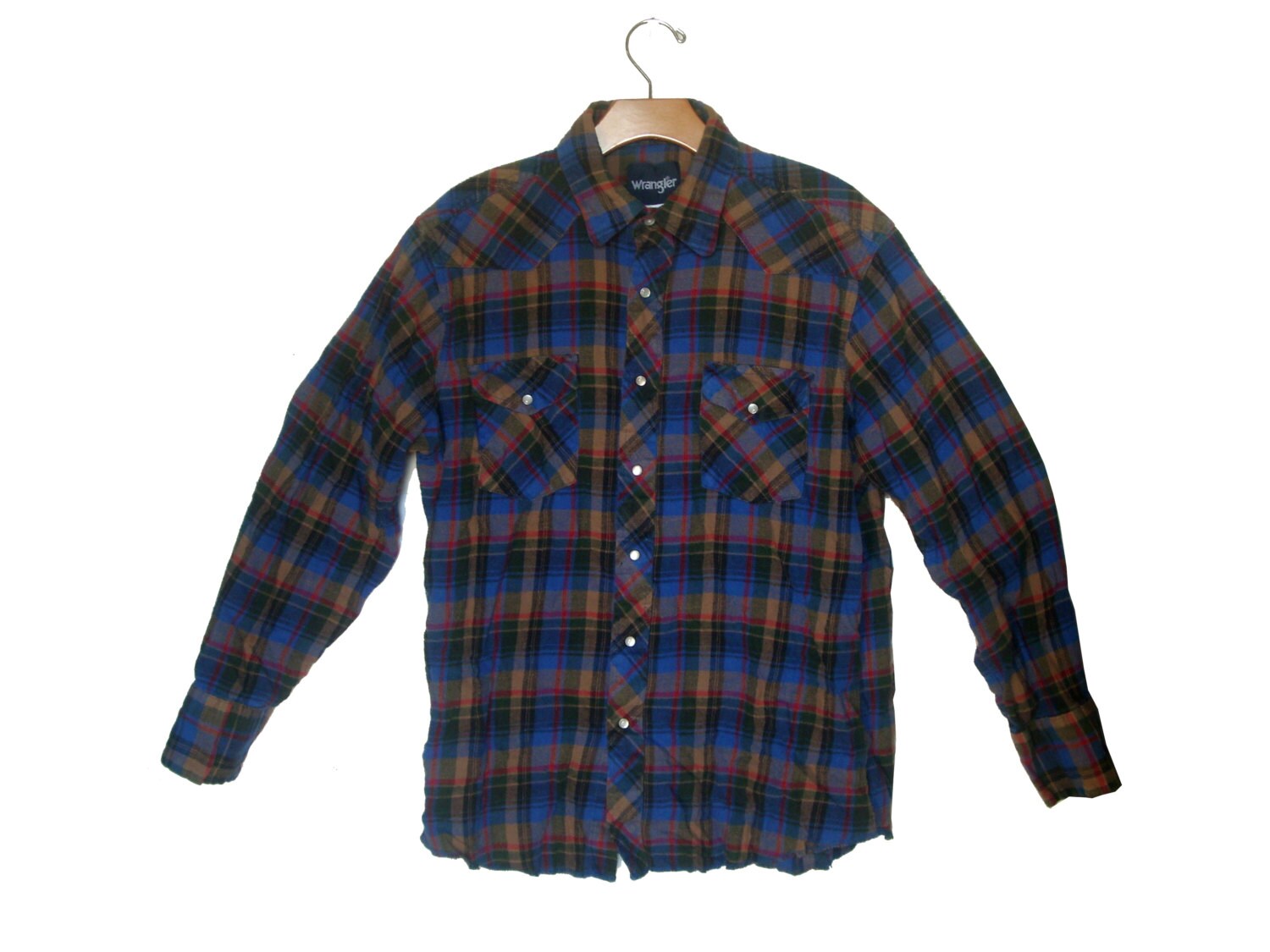 Men's Flannel Shirt Wrangler Western Men's Medium