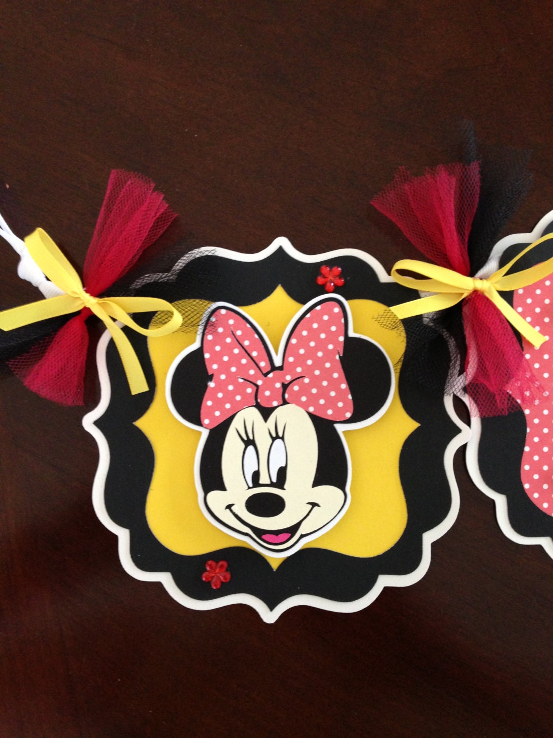 Minnie Mouse Party Decorations Red/White Polka