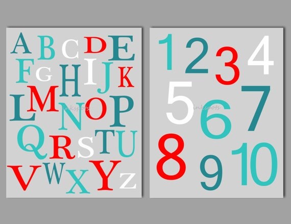 alphabet wall art alphabet print playroom wall art abc