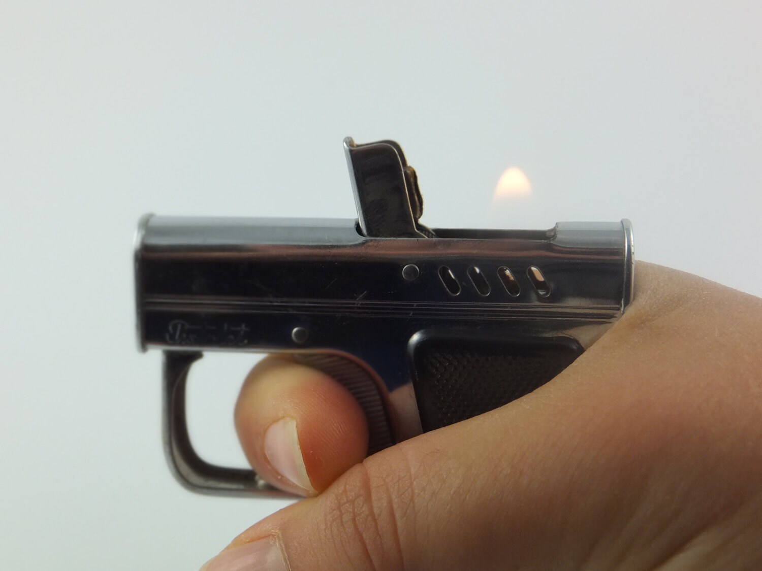 Vintage Working Pistolet Gun Lighter Tobacco Lighter
