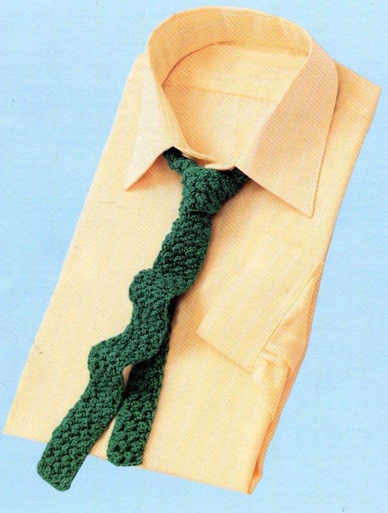 Crochet Pattern MEN'S TIE Easy Crochet Pattern for